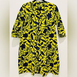African Print Long Sleeve Cover up Top